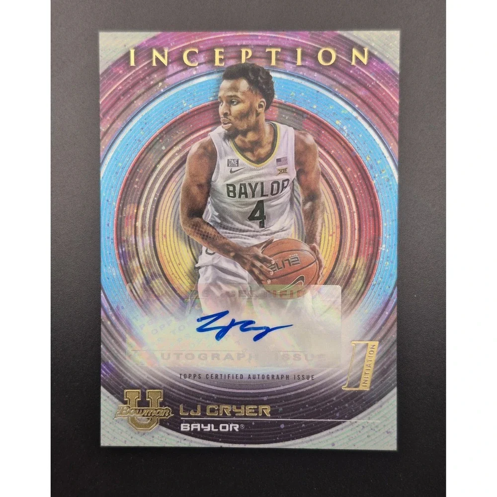 2023 Bowman Inception U LJ Cryer#BIA-LC Prospect Autograph Baylor University